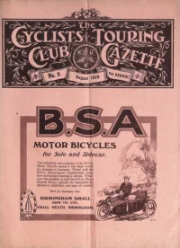 CTC Gazette, Vol 1919, No 8 cover