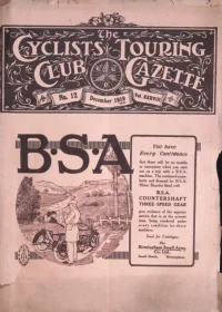 CTC Gazette, Vol 1919, No 12 cover