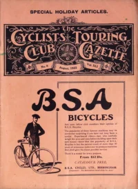 CTC Gazette, Vol 1922, No 8