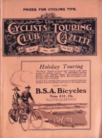 CTC Gazette, Vol 1922, No 9