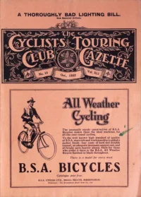 CTC Gazette, Vol 1922, No 10