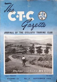 CTC Gazette, Vol 1954, No 9 cover