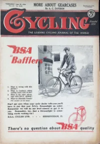 Cycling Magazine, Vol 51, No 2630 cover