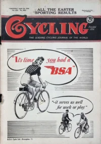 Cycling Magazine, Vol 61, No 2882 cover