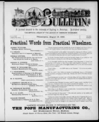 The L.A.W. Bulletin, Vol 1, No 7