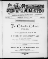 The L.A.W. Bulletin, Vol 3, No 27