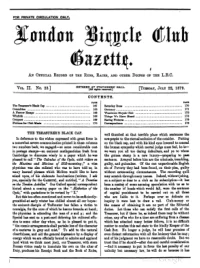 London Bicycle Club Gazette, Vol 2, No 23