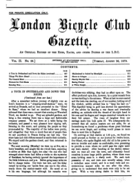 London Bicycle Club Gazette, Vol 2, No 28