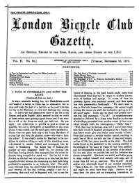 London Bicycle Club Gazette, Vol 2, No 32