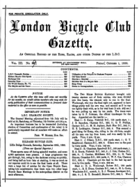 London Bicycle Club Gazette, Vol 3, No 29