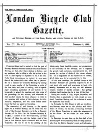 London Bicycle Club Gazette, Vol 3, No 31