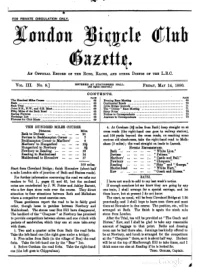 London Bicycle Club Gazette, Vol 3, No 9