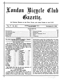 London Bicycle Club Gazette, Vol 5, No 29