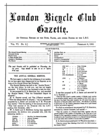 London Bicycle Club Gazette, Vol 6, No 2