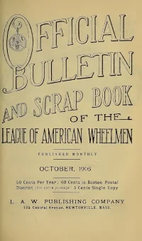 Official Bulletin American Wheelmen, Vol 14, No 10 cover