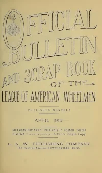 Official Bulletin American Wheelmen, Vol 14, No 4 cover