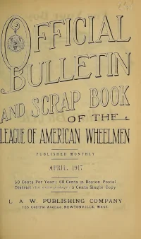 Official Bulletin American Wheelmen, Vol 15, No 4 cover