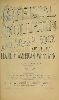 Official Bulletin American Wheelmen, Vol 15, No 6 cover