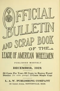 Official Bulletin American Wheelmen, Vol 16, No 12 cover