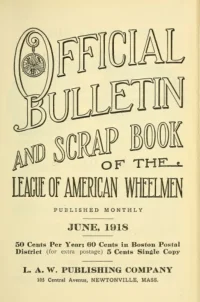 Official Bulletin American Wheelmen, Vol 16, No 6 cover