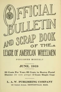 Official Bulletin American Wheelmen, Vol 17, No 6 cover
