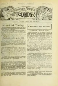 Rivista Mensile del Touring Club Italiano, Vol 10, No 2 cover