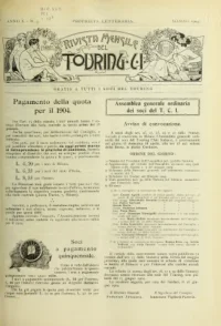 Rivista Mensile del Touring Club Italiano, Vol 10, No 3 cover