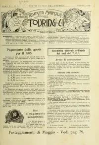 Rivista Mensile del Touring Club Italiano, Vol 11, No 3