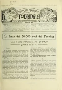 Rivista Mensile del Touring Club Italiano, Vol 12, No 1