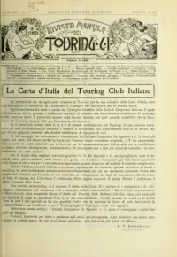 Rivista Mensile del Touring Club Italiano, Vol 12, No 3