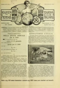 Rivista Mensile del Touring Club Italiano, Vol 13, No 11 cover