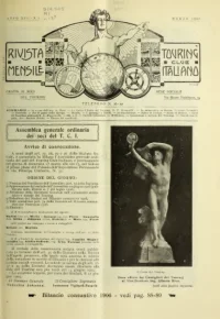 Rivista Mensile del Touring Club Italiano, Vol 13, No 3 cover