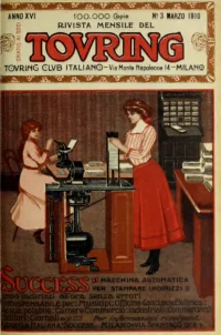 Rivista Mensile del Touring Club Italiano, Vol 16, No 3