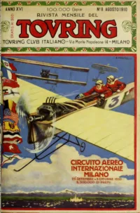 Rivista Mensile del Touring Club Italiano, Vol 16, No 8