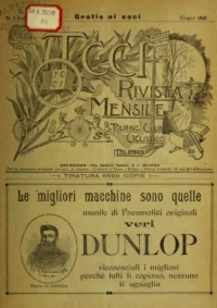 Rivista Mensile del Touring Club Italiano, Vol 2, No 6 cover