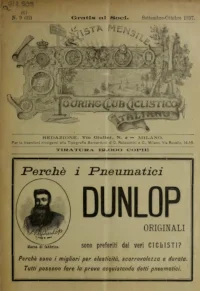 Rivista Mensile del Touring Club Italiano, Vol 3, No 9 cover