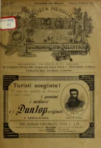 Rivista Mensile del Touring Club Italiano, Vol 4, No 1