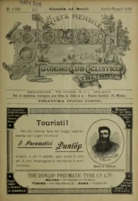 Rivista Mensile del Touring Club Italiano, Vol 4, No 4 cover
