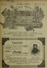 Rivista Mensile del Touring Club Italiano, Vol 4, No 7 cover