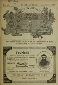 Rivista Mensile del Touring Club Italiano, Vol 4, No 8