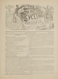 The American Bicycling Journal, Vol 1, No 11