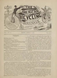 The American Bicycling Journal, Vol 1, No 16