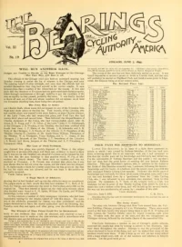 The Bearings, Vol 11, No 19 cover