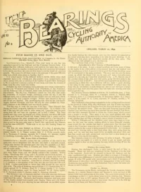 The Bearings, Vol 11, No 8 cover