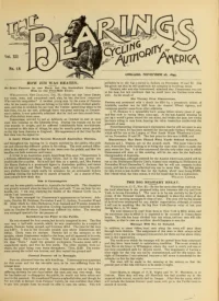 The Bearings, Vol 12, No 18 cover