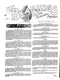 The Bearings, Vol 6, No 10 cover