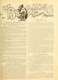 The Bearings, Vol 7, No 22 cover