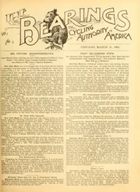 The Bearings, Vol 7, No 8 cover