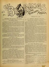 The Bearings, Vol 8, No 11 cover