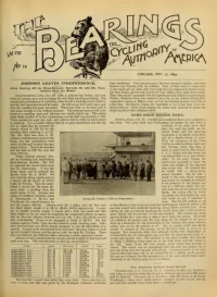 The Bearings, Vol 8, No 16 cover